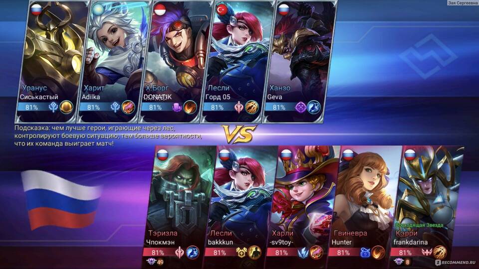 Роль леса в Mobile Legends