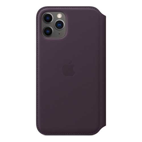 Чехол Apple для iPhone 11 Pro Leather Folio - Aubergine в МТС