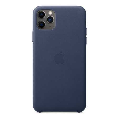 Чехол Apple для iPhone 11 Pro Max Leather Case - Midnight Blue в МТС