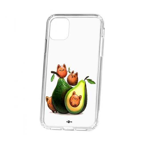 Чехол Apple iPhone 11 Kruche Print Авокотики в МТС