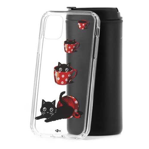 Чехол Apple iPhone 11 Kruche Print Котенок в чашке в МТС