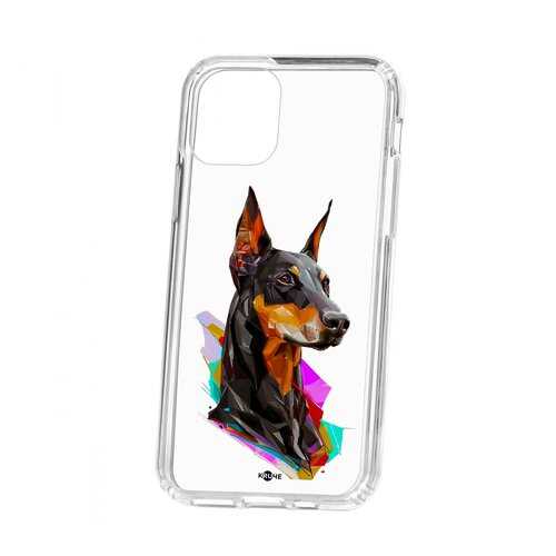 Чехол Apple iPhone 11 Pro Kruche Print Доберман в МТС