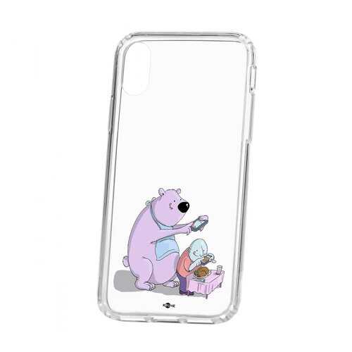 Чехол Apple iPhone X/XS Kruche Print Foodstagramm в МТС