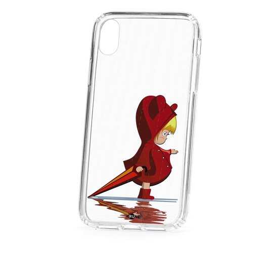 Чехол Apple iPhone XR Kruche Print Девочка с зонтом в МТС