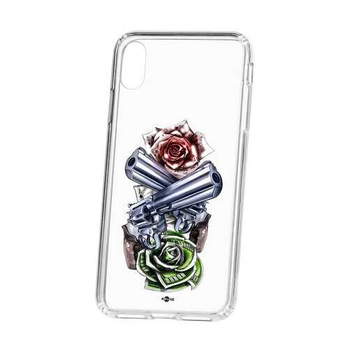 Чехол Apple iPhone XS Max Kruche Print Карты деньги 2 ствола в МТС