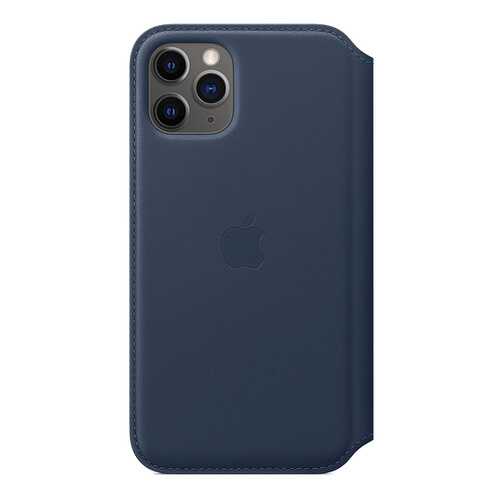 Чехол Apple Leather Folio Deep Sea Blue для смартфона iPhone 11 Pro (MY1L2ZM/A) в МТС