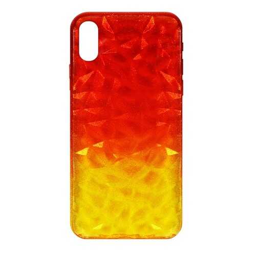 Чехол Crystal Krutoff для iPhone X/XS Yellow/Red в МТС