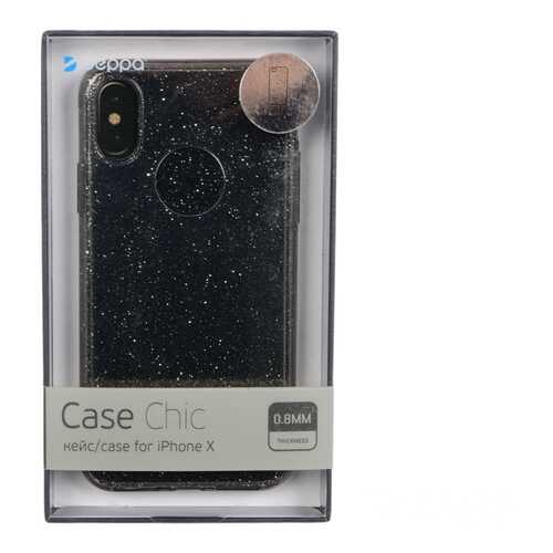 Чехол Deppa Chic Black для Apple iPhone X в МТС