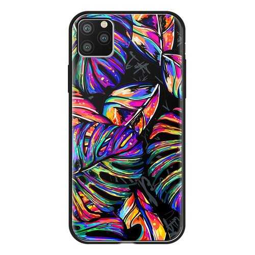 Чехол Deppa Glass Case для Apple iPhone 11 Pro Листья в МТС