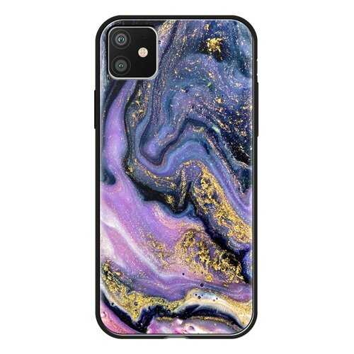 Чехол Deppa Glass Case для Apple iPhone 11 Purple Agate в МТС
