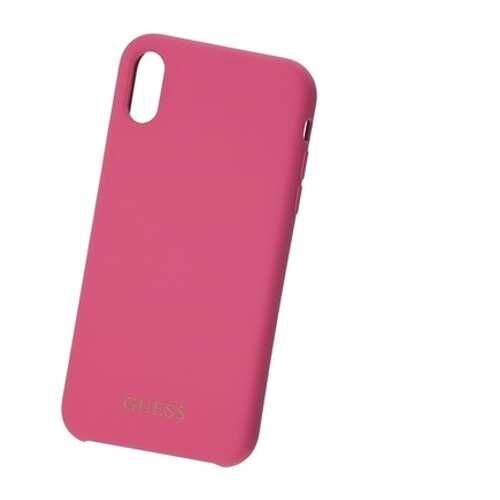 Чехол для смартфона Guess Silicone Collection Gold Logo Pink для Apple iPhone XR в МТС