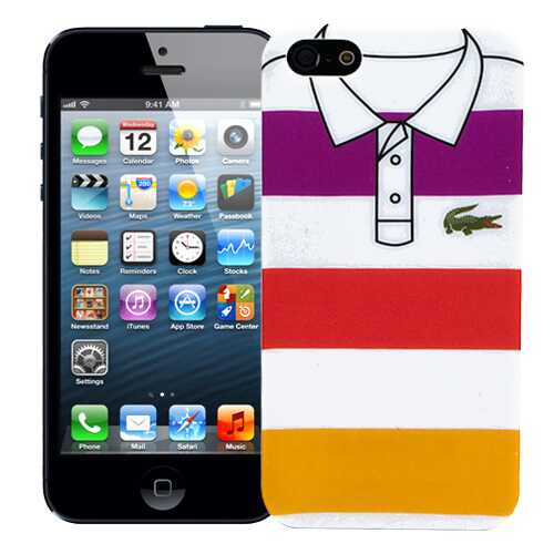 Чехол для смартфона KAWAI Sports shirt Purple, red, yellow stripes в МТС