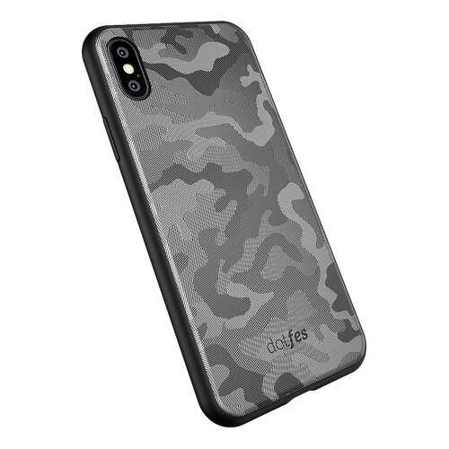 Чехол Dotfes G07 Camouflage Style Case для iPhone X/XS (gray) в МТС
