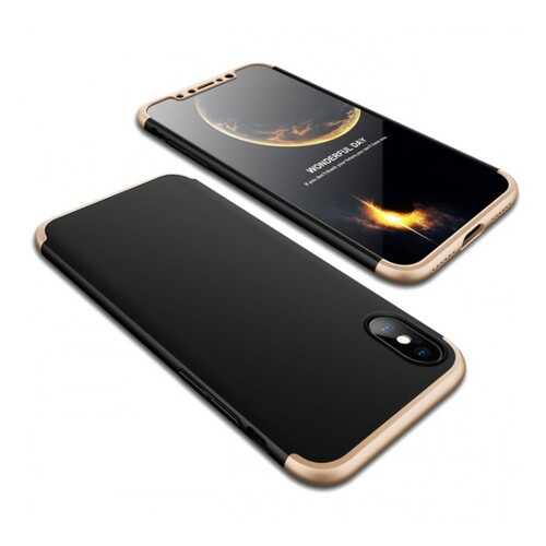 Чехол GKK LikGus для Apple iPhone X (5.8) Black/Gold в МТС