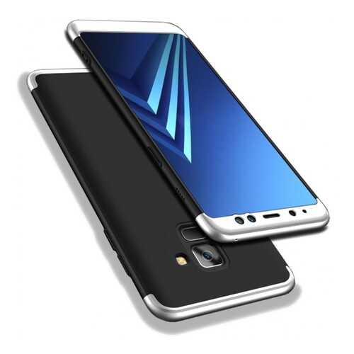 Чехол GKK LikGus для Samsung A730 Galaxy A8+ (2018) Black/Silver в МТС