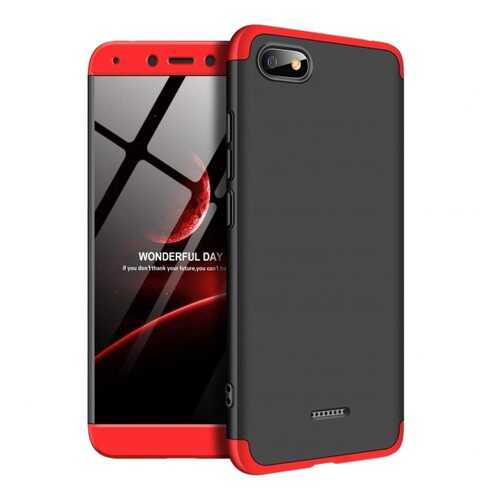 Чехол GKK LikGus для Xiaomi Redmi 6A Black/Red в МТС