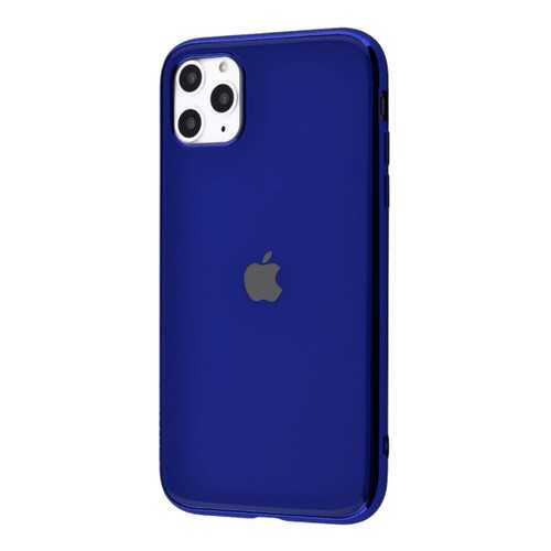 Чехол GLOSSY LOGO для Apple iPhone 11 Pro Max Blue в МТС