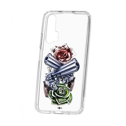 Чехол Huawei Honor 20 Pro Kruche Print Карты деньги 2 ствола в МТС
