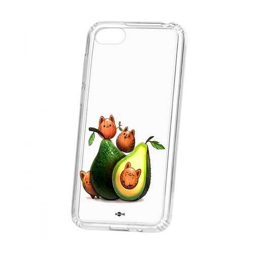 Чехол Huawei Honor 7A Kruche Print Авокотики в МТС