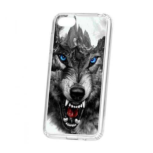 Чехол Huawei Honor 7A Kruche Print Волк в МТС