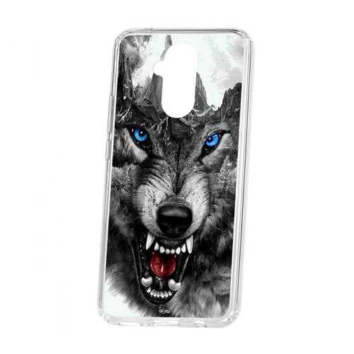 Чехол Huawei Mate 20 Lite Kruche Print Волк в МТС