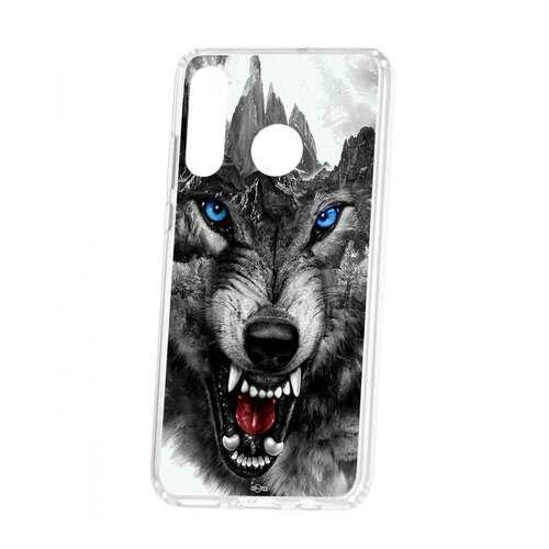 Чехол Huawei P30 Lite Kruche Print Волк в МТС
