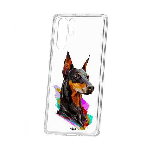 Чехол Huawei P30 Pro Kruche Print Доберман в МТС
