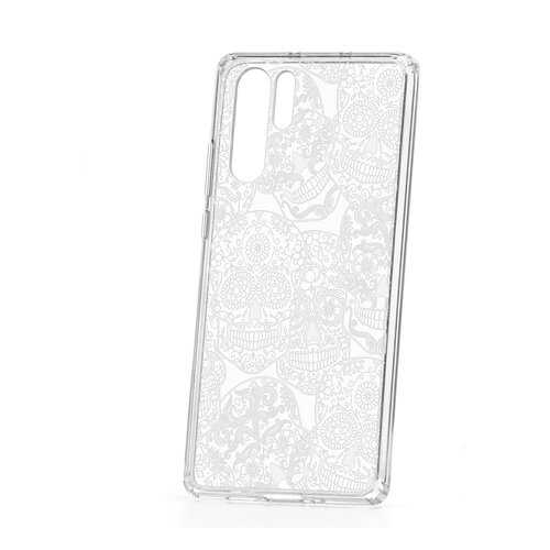 Чехол Huawei P30 Pro Kruche Print Skull White в МТС