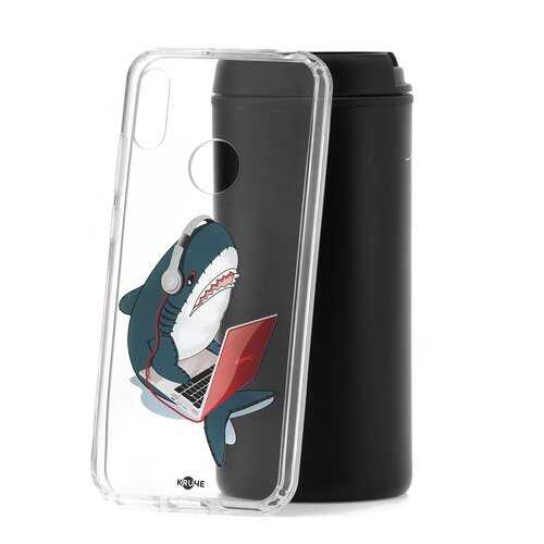 Чехол Huawei Y6 2019 Kruche Print Акула в МТС