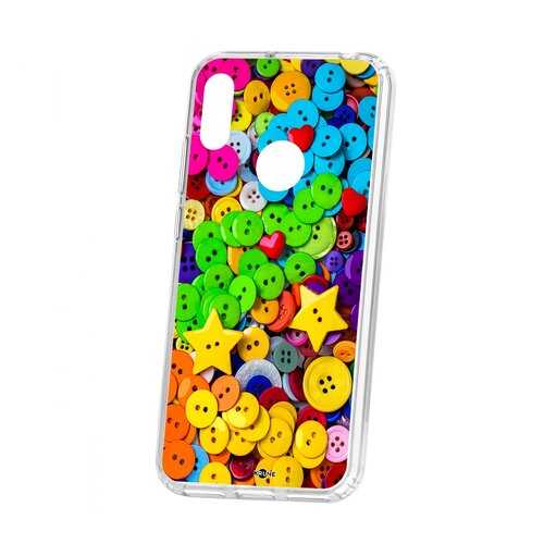 Чехол Huawei Y6 2019 Kruche Print Пуговки в МТС