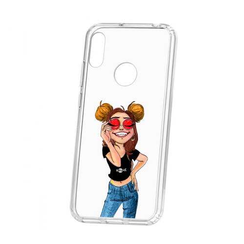Чехол Huawei Y6 2019 Kruche Print Smiling в МТС