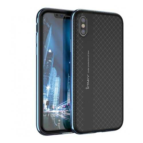 Чехол iPaky +PC для Apple iPhone X (5.8)/XS (5.8) Black/Blue в МТС