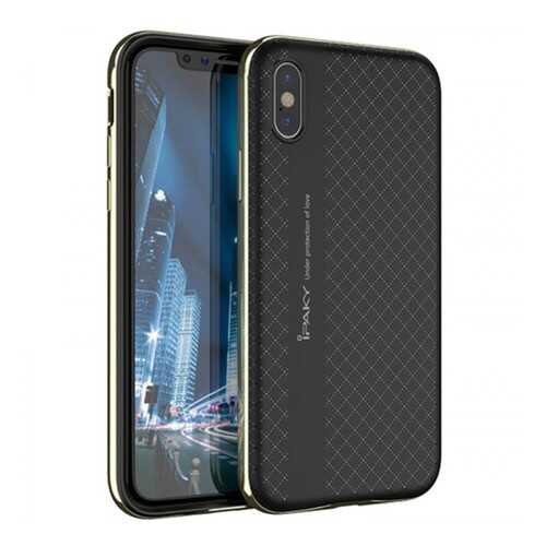 Чехол iPaky +PC для Apple iPhone X (5.8)/XS (5.8) Black/Gold в МТС