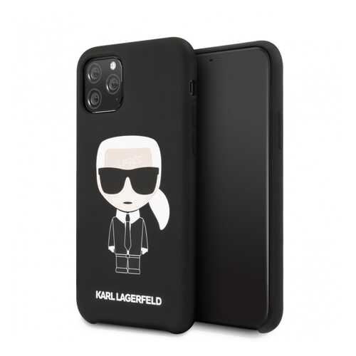 Чехол Karl Lagerfeld Liquid Iconic (KLHCN65SLFKBK) для iPhone 11 Pro Max (Black) в МТС