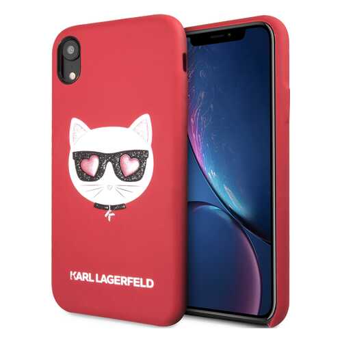 Чехол Karl Lagerfeld PU Leather Choupette (KLHCI61GLRE) для iPhone XR (Red) в МТС