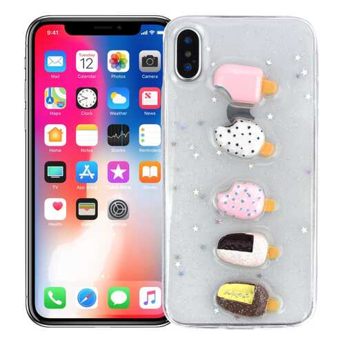 Чехол KAWAI для iPhone X/XS Kawaii ice-cream в МТС
