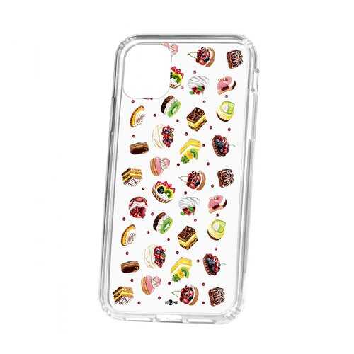 Чехол Kruche Apple iPhone 11 Print Cake в МТС