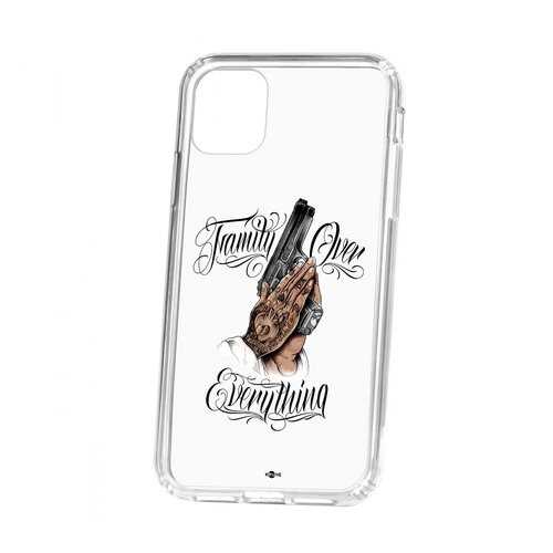 Чехол Kruche Apple iPhone 11 Print Семья превыше в МТС