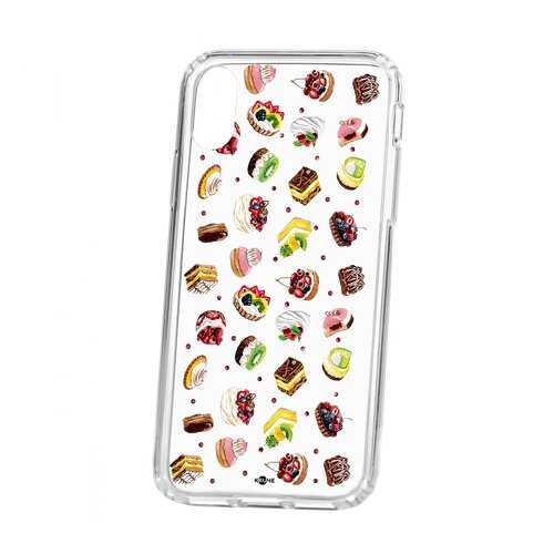 Чехол Kruche Apple iPhone X Print Cake в МТС