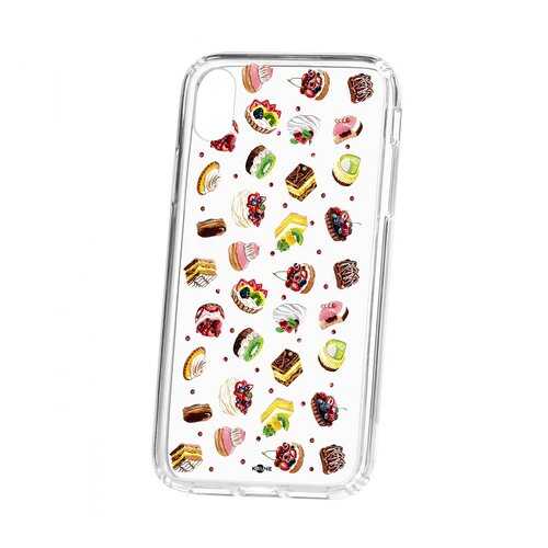 Чехол Kruche Apple iPhone XR Print Cake в МТС