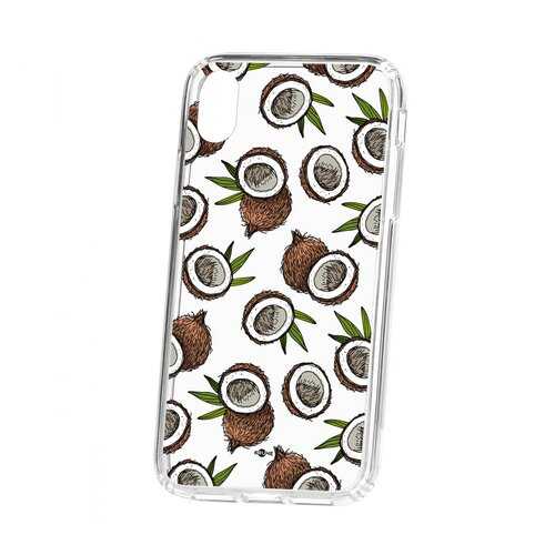Чехол Kruche Apple iPhone XR Print Кокосы в МТС