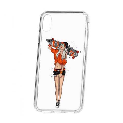 Чехол Kruche Apple iPhone XS Max Print Лонгборд в МТС