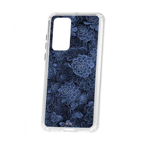 Чехол Kruche для Huawei P40 Print Каменная роза в МТС