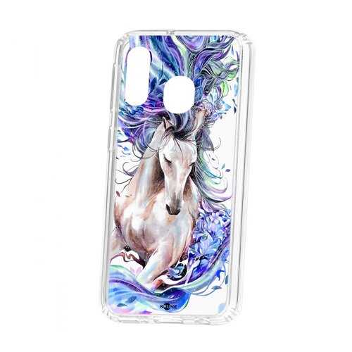 Чехол Kruche для Samsung Galaxy A40 2019 Print Грация в МТС