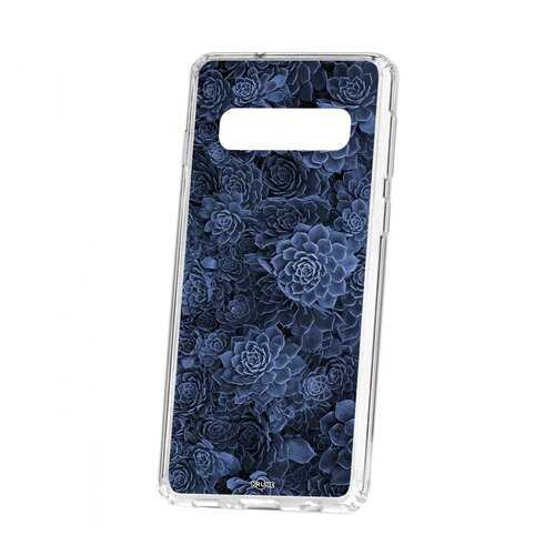 Чехол Kruche для Samsung Galaxy S10 Print Каменная роза в МТС