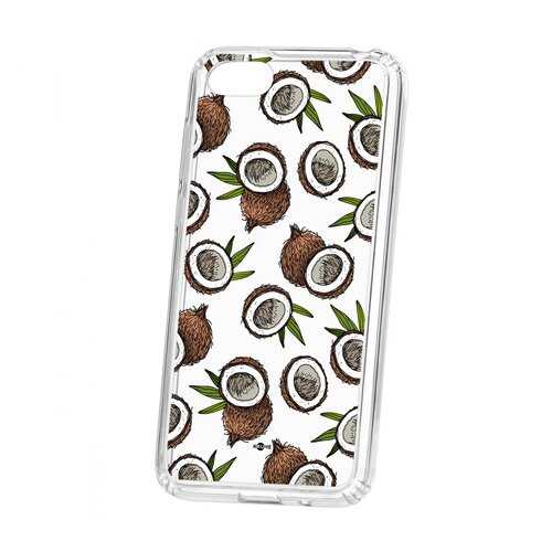 Чехол Kruche Huawei Honor 7A Print Кокосы в МТС