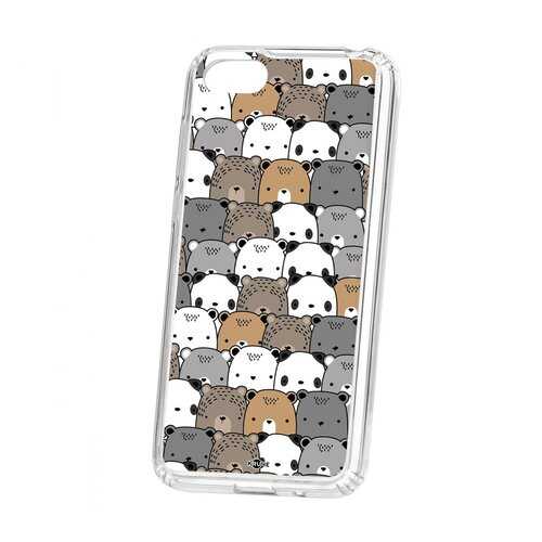 Чехол Kruche Huawei Honor 7A Print Медвежата в МТС