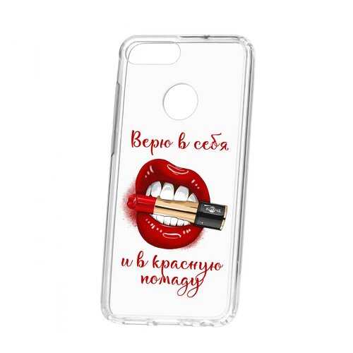Чехол Kruche Huawei Honor 9 Lite Print Red lipstick в МТС