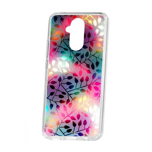 Чехол Kruche Huawei Mate 20 Lite Print Цветные листья в МТС