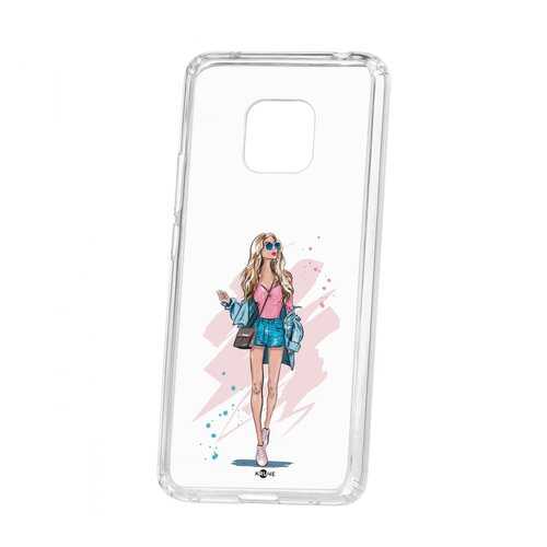 Чехол Kruche Huawei Mate 20 Pro Print Fashion Girl в МТС